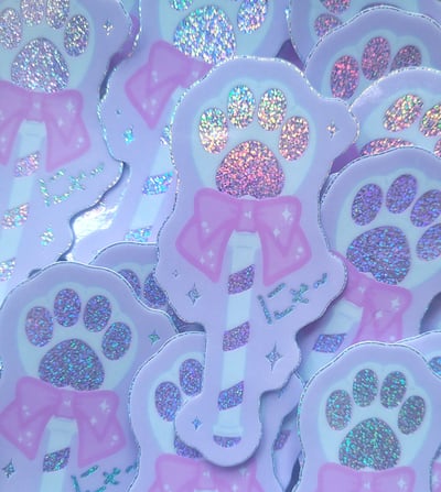 Image of PAW WAND Large Vinyl Stickers