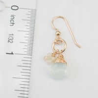Image 5 of Seafoam Chalcedony Earrings 14kt Gold-filled Opal