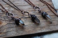 Image 2 of O-Ring Crystal Necklaces in Copper