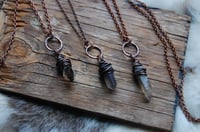 Image 1 of O-Ring Crystal Necklaces in Copper