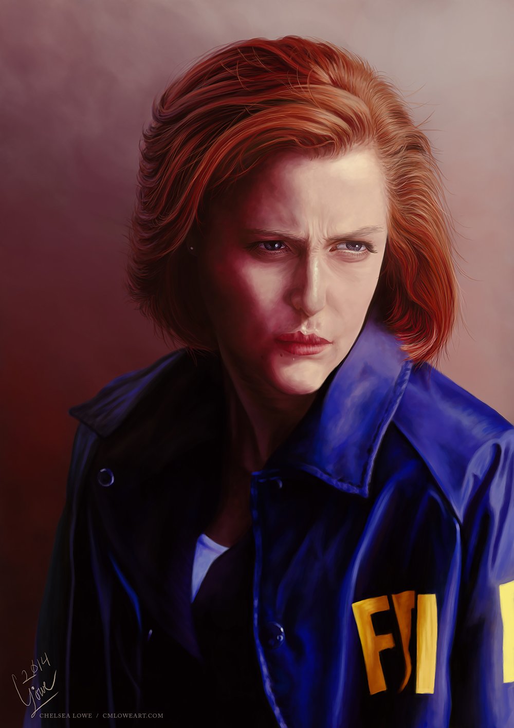 11x17 Scully Chelsea Lowe Illustration