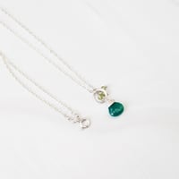 Image 5 of Green Chalcedony Necklace Sterling Silver Peridot