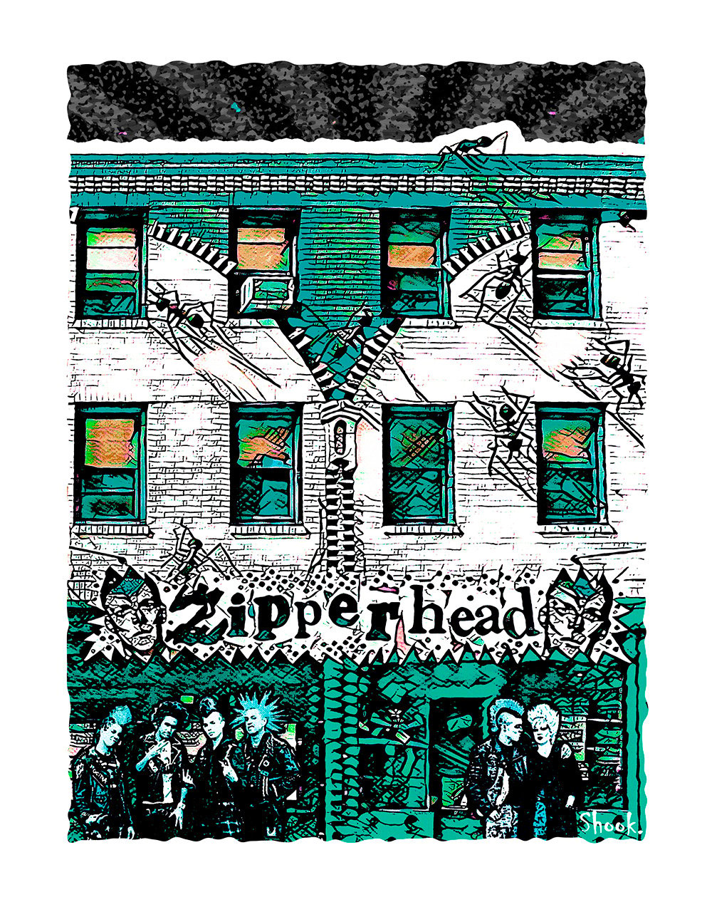 Zipperhead, Philadelphia PA Art Print (Multi-size options)