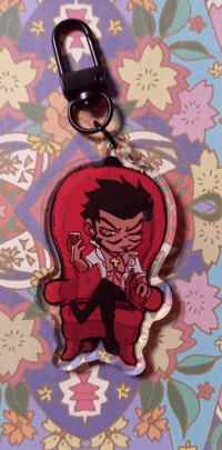 Image 2 of Dracule Mihawk OP Double sided Acrylic keychain