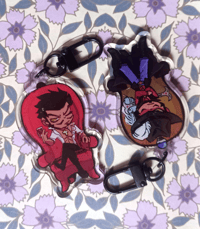 Image 1 of Dracule Mihawk OP Double sided Acrylic keychain