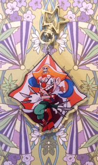 Image 2 of Buggy the Genius Jester OP Double sided Acrylic keychain