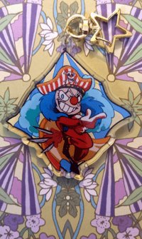 Image 3 of Buggy the Genius Jester OP Double sided Acrylic keychain