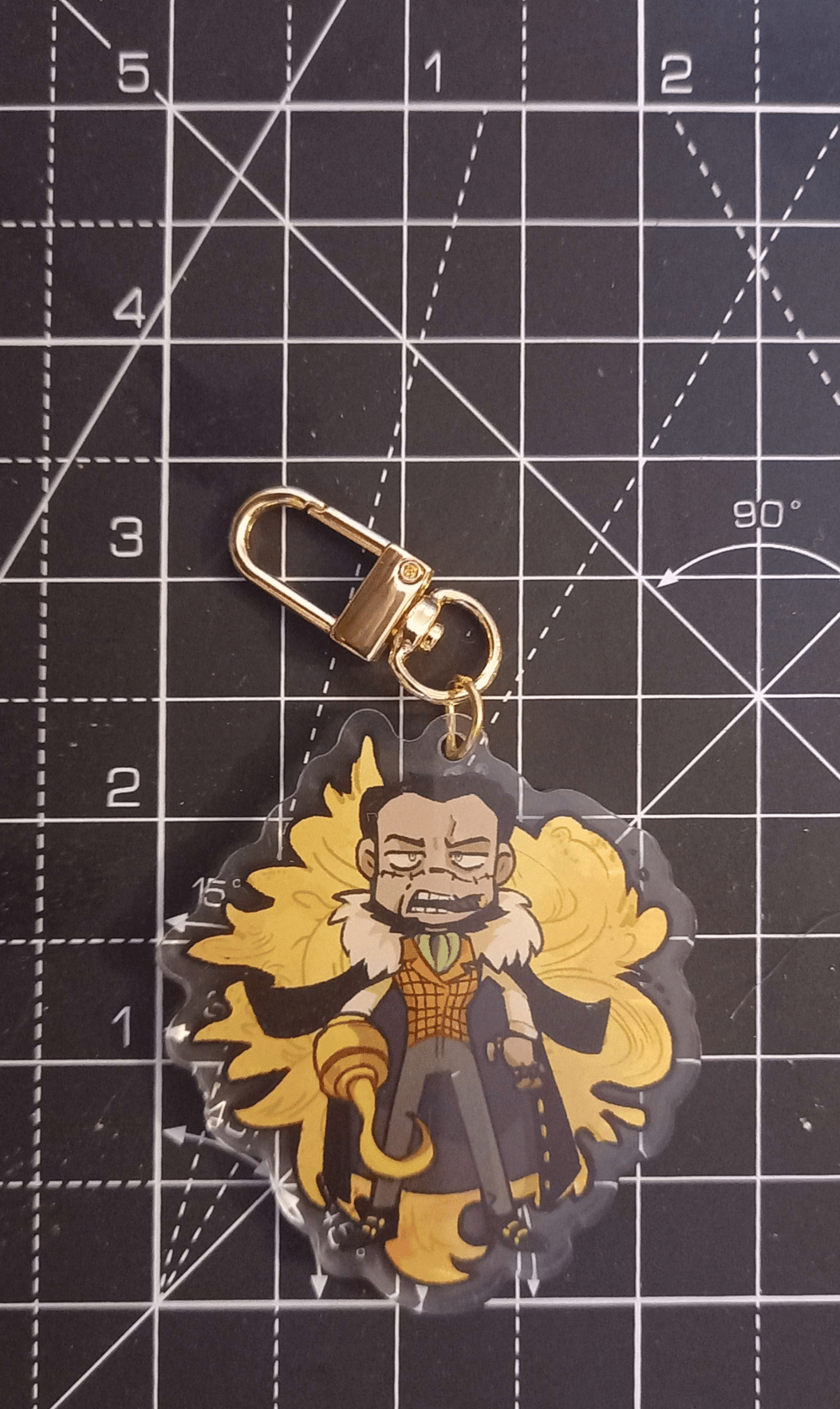 Mr. Crocodile OP Double sided Acrylic keychain