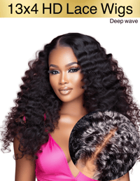 Image 1 of 13x4 Natural Black HD Lace Wigs