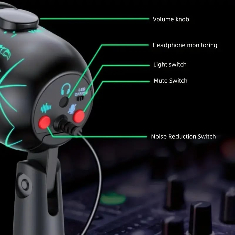  HarmonyVoice Pro USB Condenser Microphone