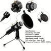 AuraWave USB Condenser Microphone Set