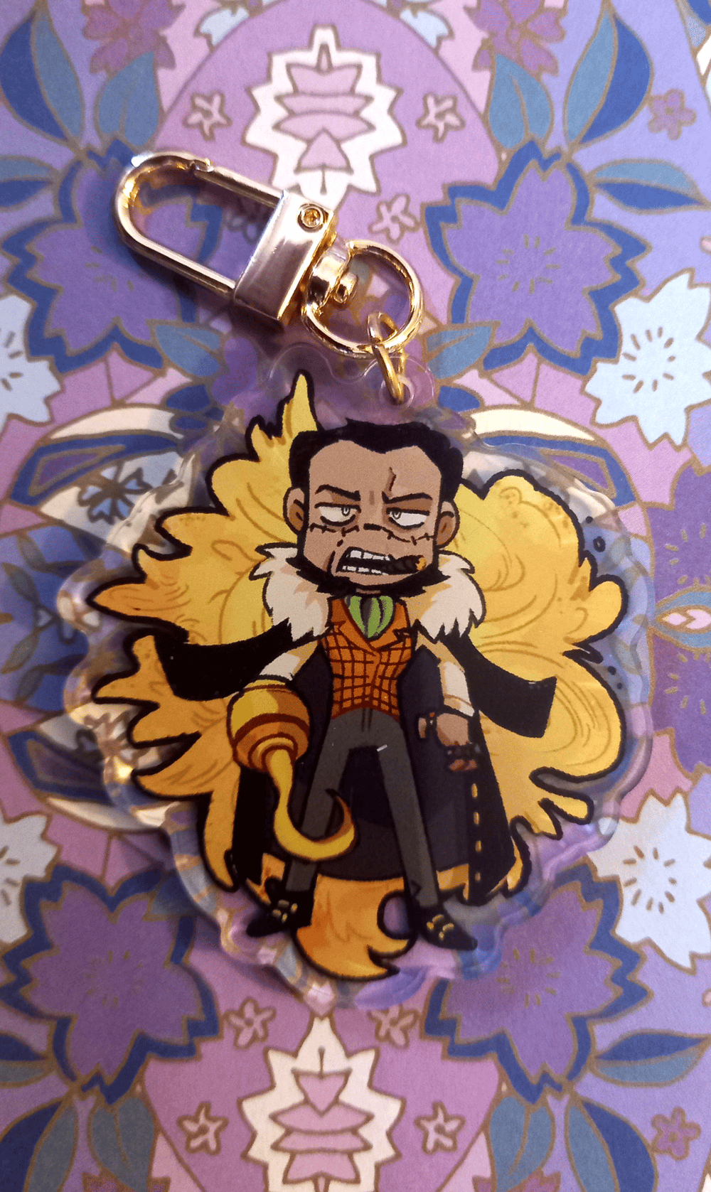 Mr. Crocodile OP Double sided Acrylic keychain