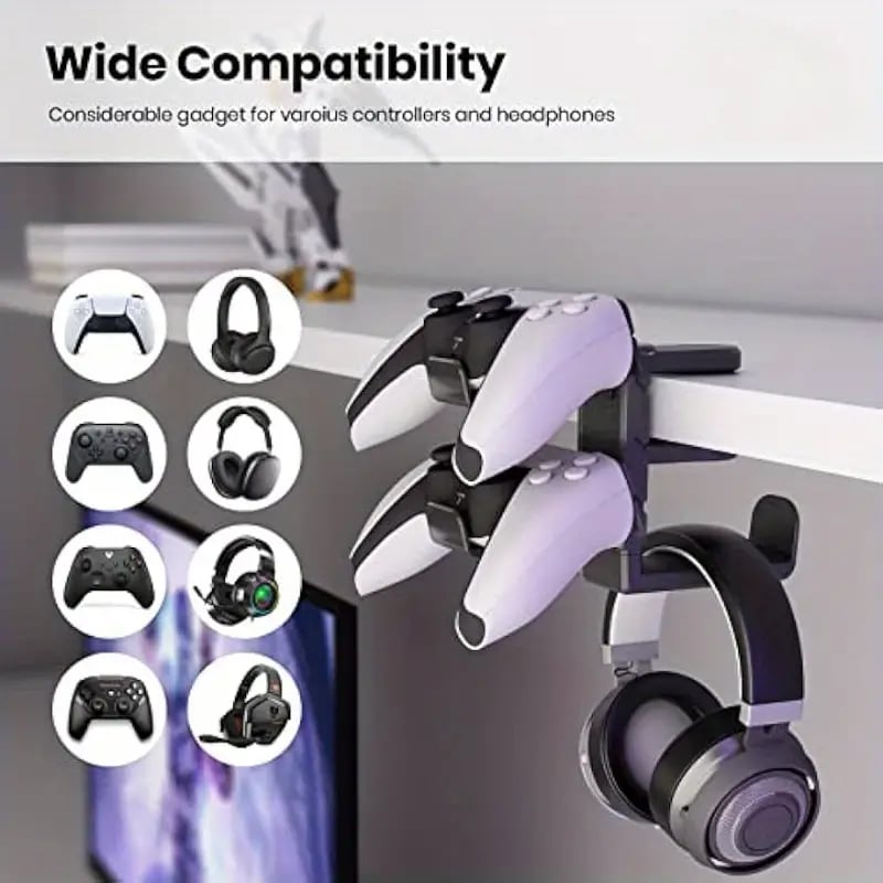 OmniGrip 3-in-1 Gaming Headset, Controller Stand & Charging Dock