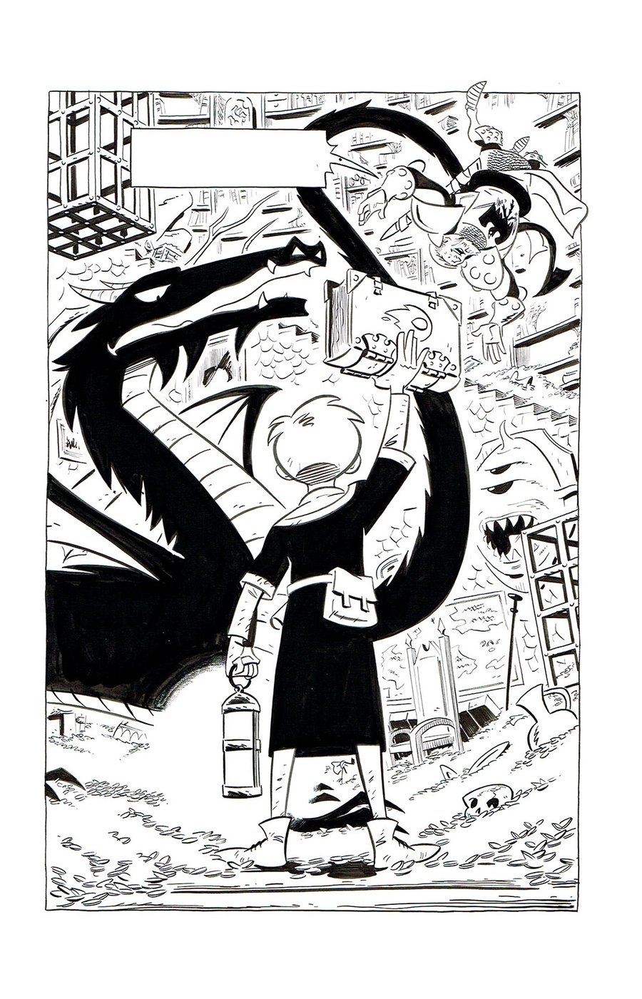 Image of SQUIRE & KNIGHT page 146 original art