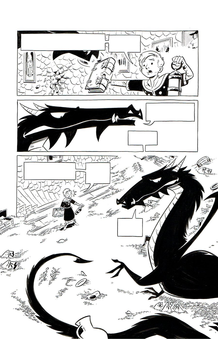 Image of SQUIRE & KNIGHT page 148 original art