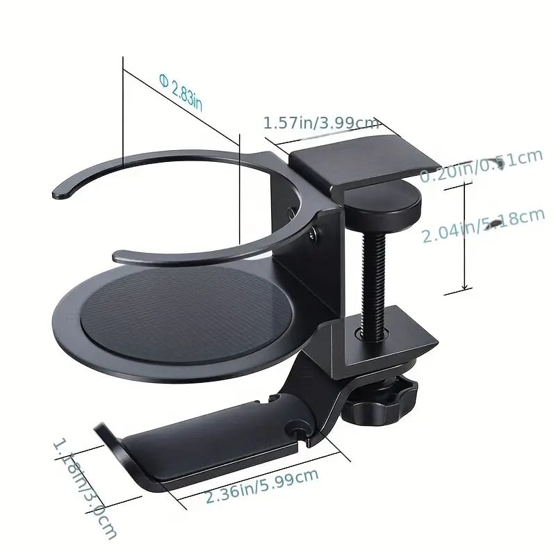 GameSync Deluxe Headphone Hanger Stand & Drink Cup Holder