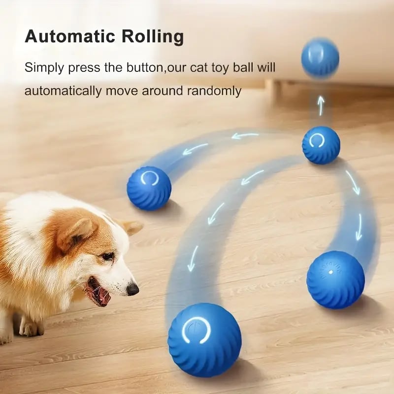 PawsPlay Smart Bouncing Ball - Interactive Pet Toy