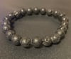 Natural Black Lava Stone Bead Bracelet