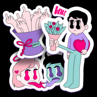 Image of Valentine’s day stickers