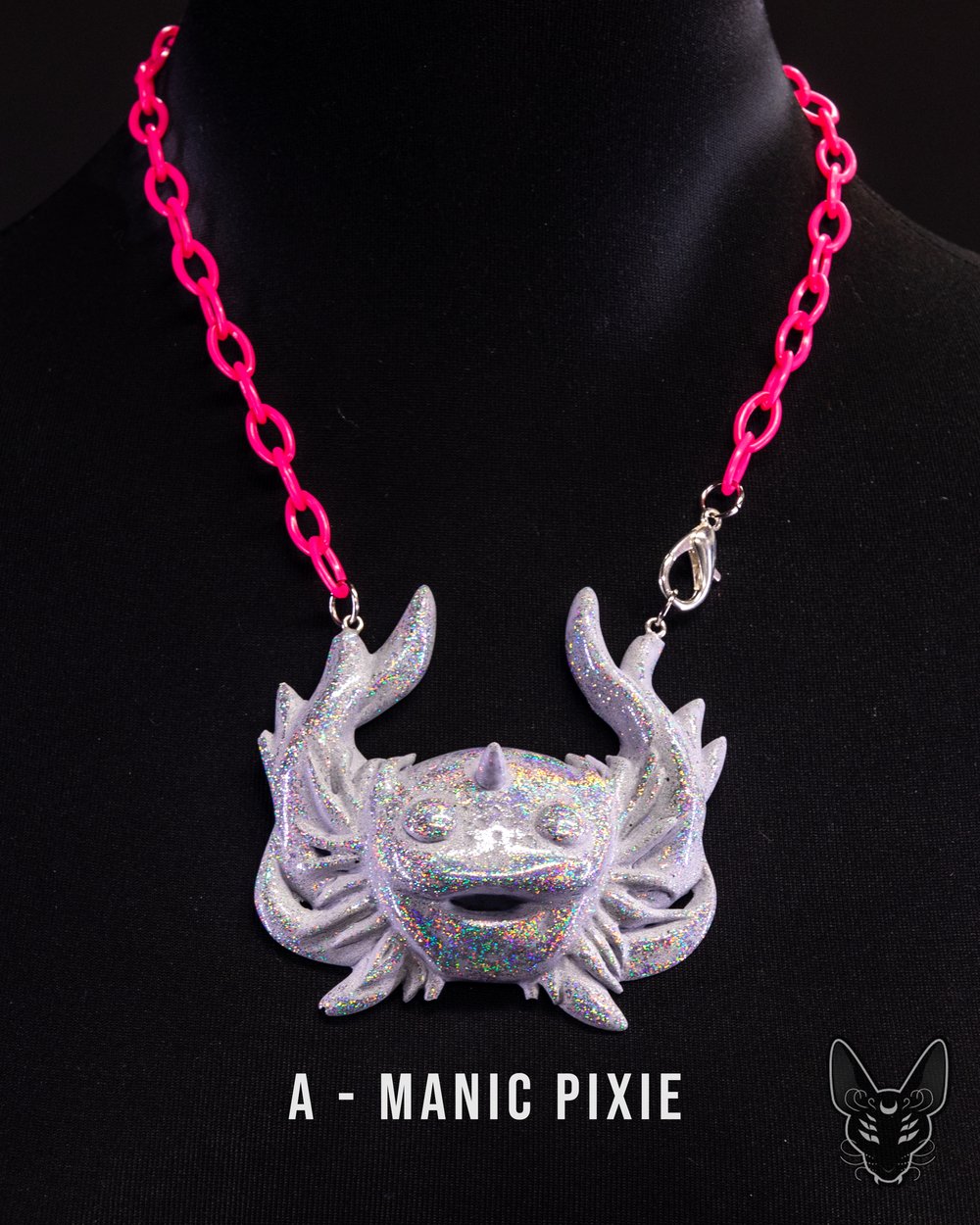 Holographic Axolotlcorn Necklace (5 color options)