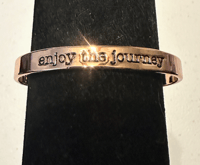 Gold "Enjoy the Journey" Bracelet