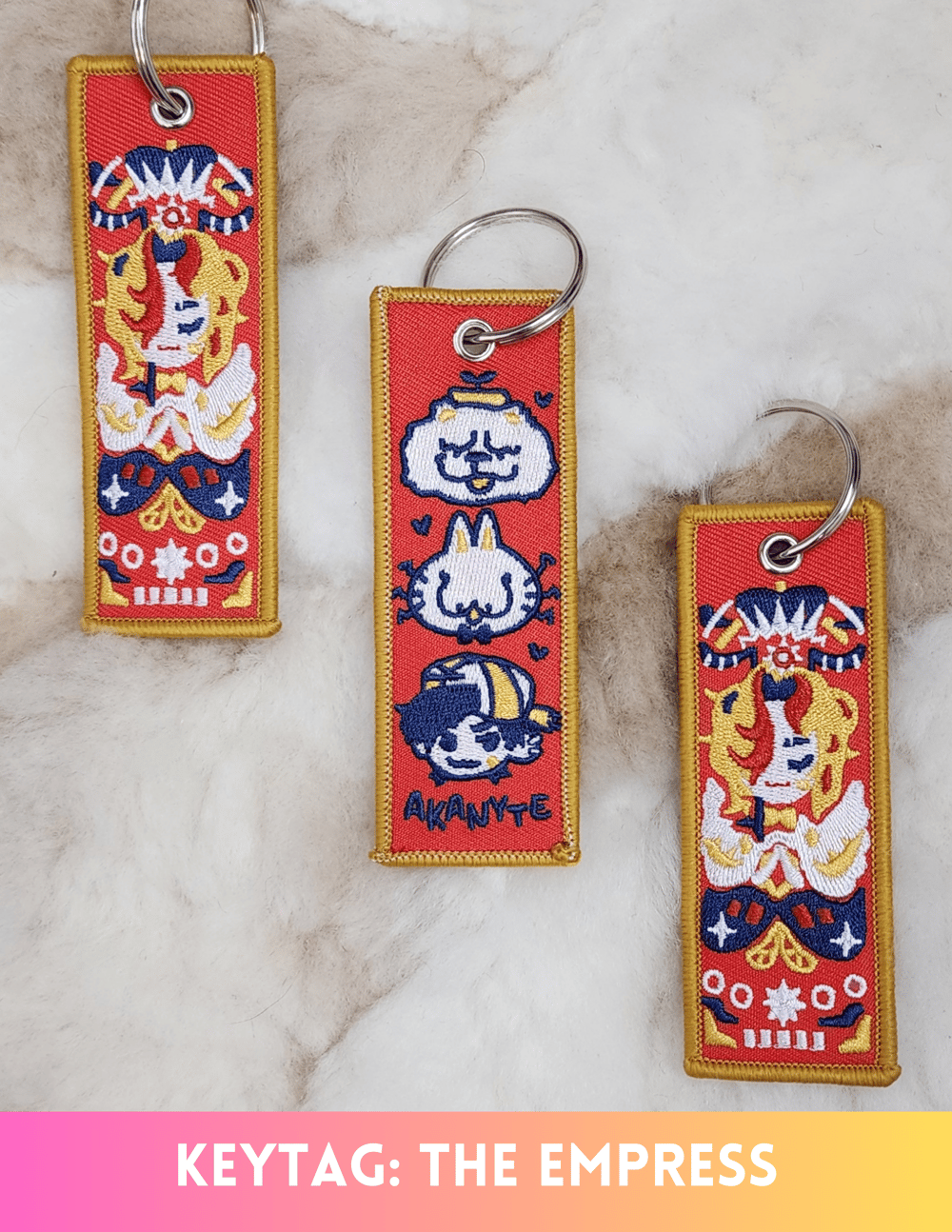 Image of Embroidered Keytags BATCH #1
