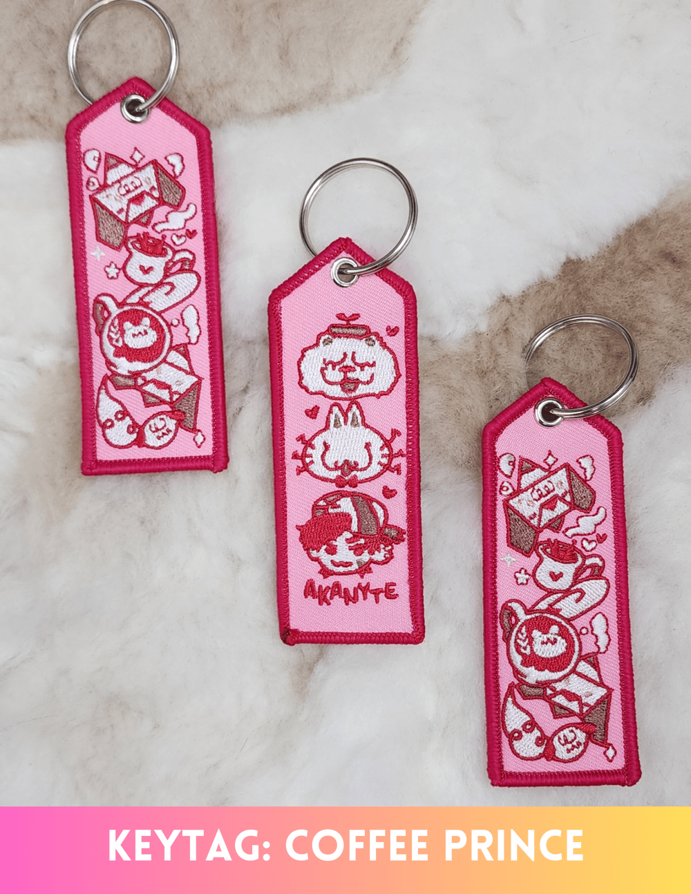 Image of Embroidered Keytags BATCH #2