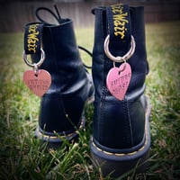 Image 2 of Future Ghost Heart Boot Charms (Pink or Black)