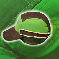 Image 2 of Green/black BURBERRY 5 panel hat (1/2)