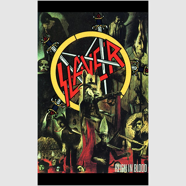 Image of Slayer " Reighn in Black "   Banner / Tapestry / Flag  