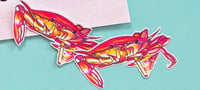 Crab w/ cig 3.5” STICKER