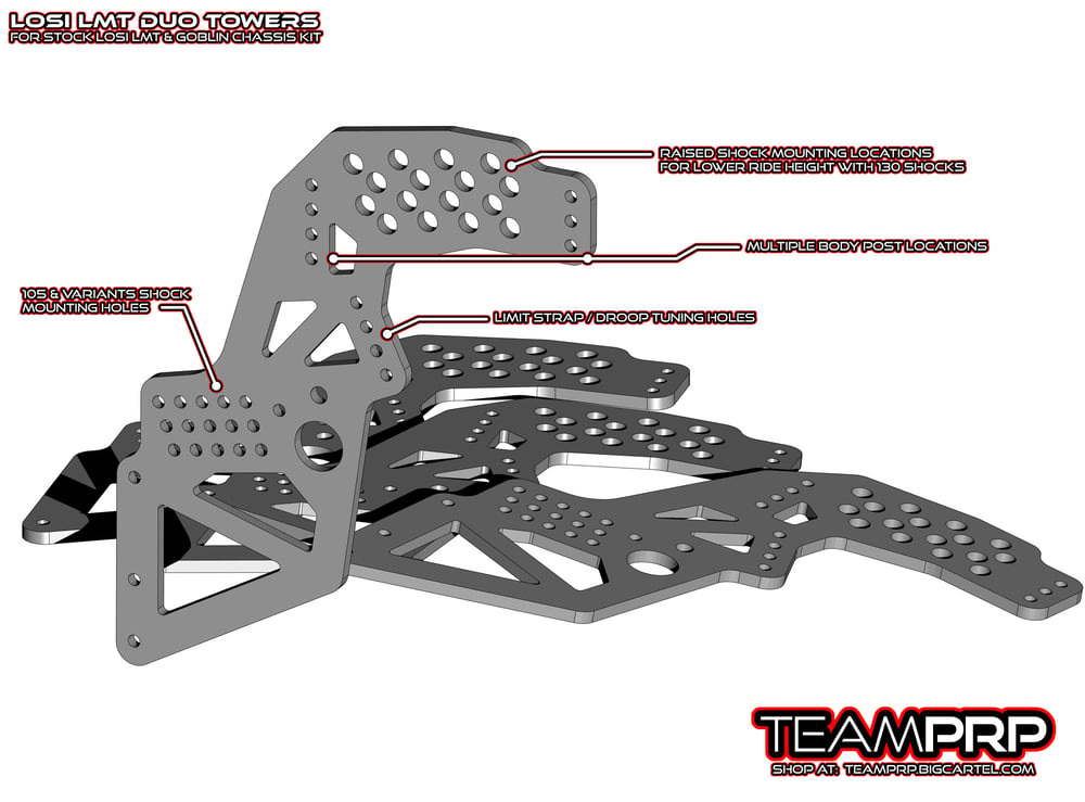 Losi LMT Shock Tower Upgrades