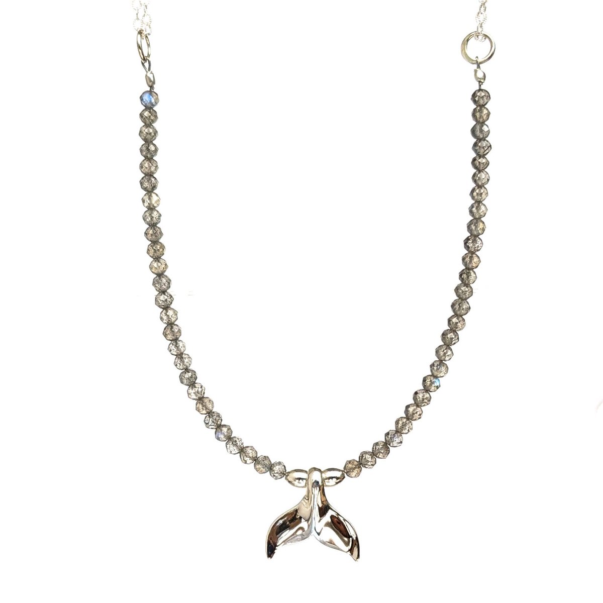 Rock Crystal Quartz Acorn Necklace  Kahili Creations Handmade Jewelry Made  in Hawaii