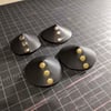 Leather nipple pasties