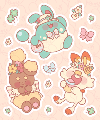 Image 1 of Spring Buns Sticker Sheet