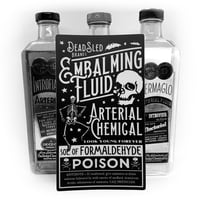 Image 1 of Embalming Fluid 4x7 Matte Vinyl Sticker