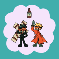 Image 2 of Trigun Vashwood Safety Pin Charm (PREORDER)