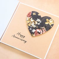 Image 2 of Happy Anniversary Card. Anniversary Gift. Paper Anniversary Card.