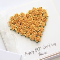 Image 1 of Personalised Birthday Card. 8 Colours. Keepsake Birthday Card for Her. 
