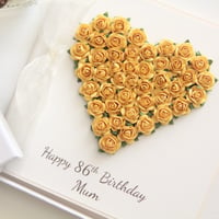 Image 1 of Luxury Birthday Card. 8 Colours. Gift Boxed Birthday Card for Her. 
