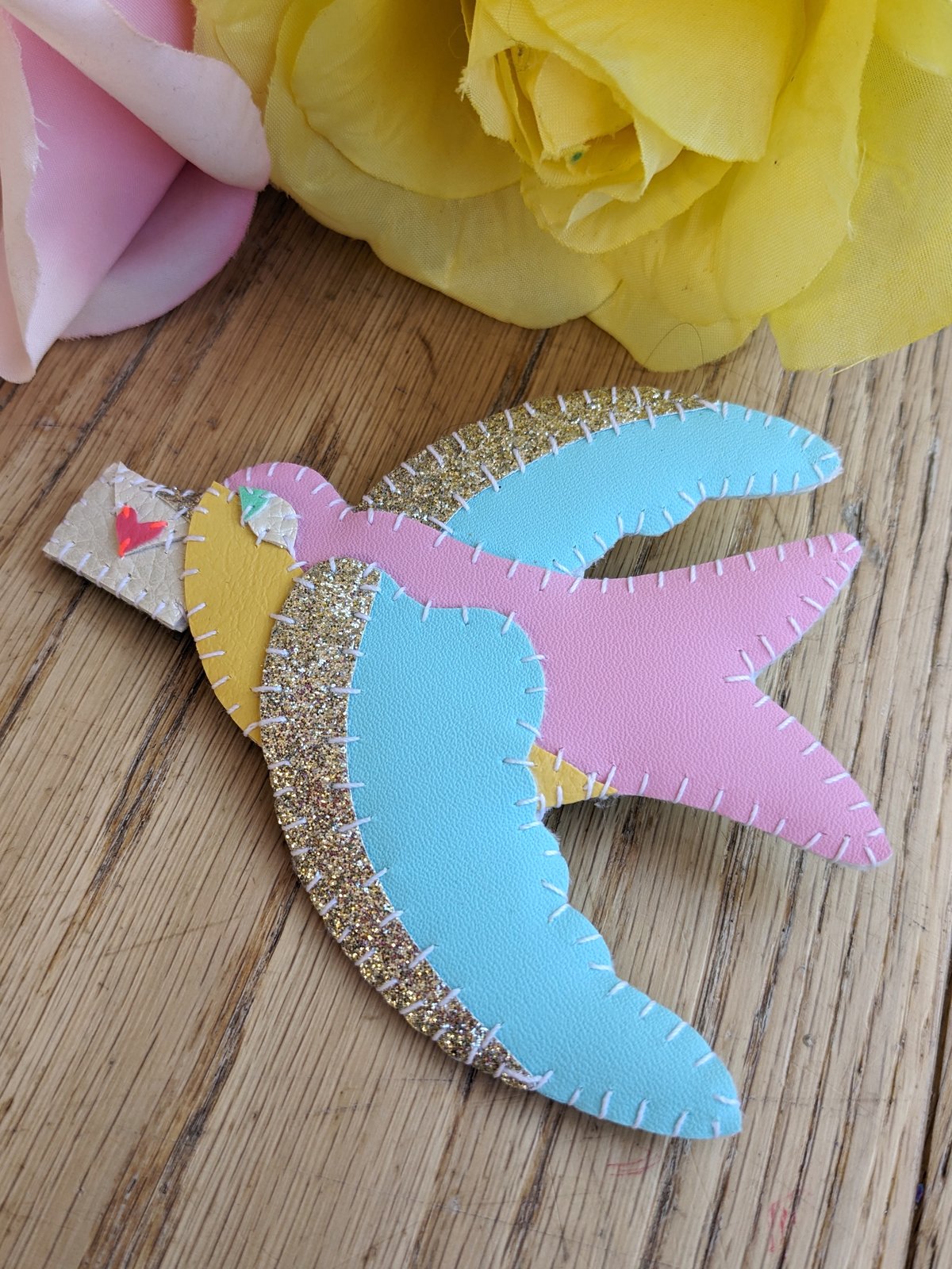 Image of Love Letter Swallow Brooch