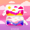 ૮꒰ ˶• ༝ •˶꒱ა Sun Bear Moon Bunny Travel Pouch ฅ՞•ﻌ•՞ฅ 