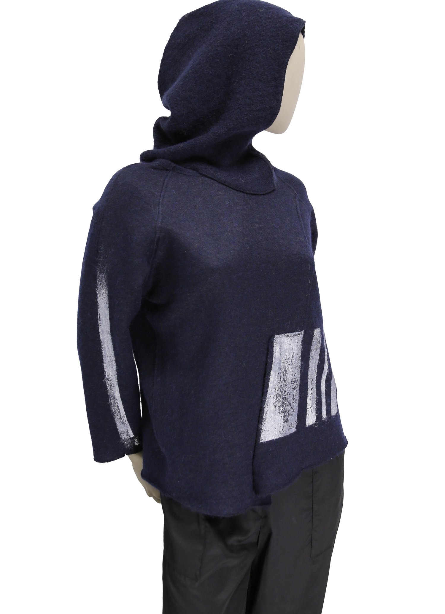 Image of FELT WOOL SWEATER, REVERSIBLE, INTERIOR PAINT       HHF024_01_020_093