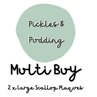 Image 1 of Multi Buy -  2x Large Scallop Plaques