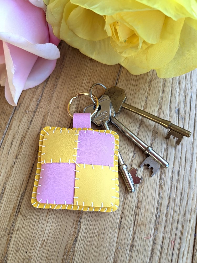 Image of Battenburg Cake Keyring