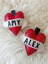 Image 4 of Amy Winehouse Personalised Heart Keyring