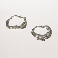 Image 1 of Silver Sea Hoops