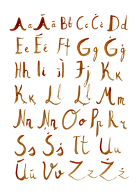 Image 2 of Latviešu valodas alfabēts ABC