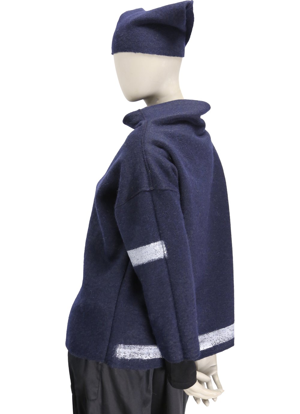 Image of REVERSIBLE FELT WOOL SWEATER, INTERIOR PAINT  HHF024_02_020 