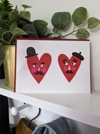 Image 2 of Heart Face Valentines Card